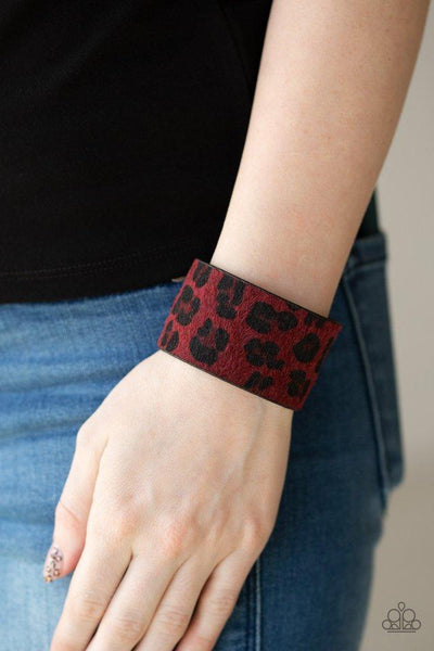Paparazzi Cheetah Cabana - Red