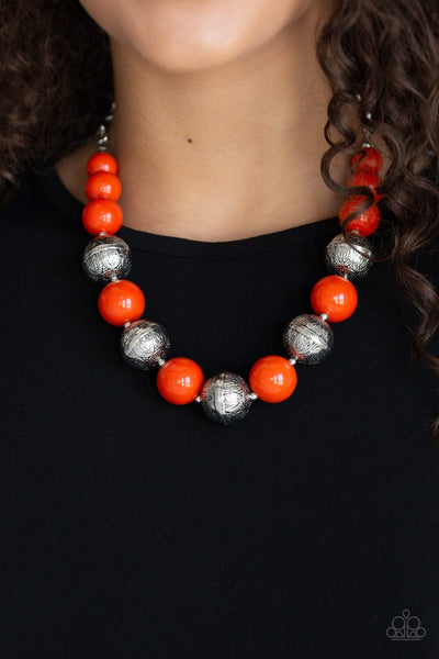Paparazzi Floral Fusion - Orange