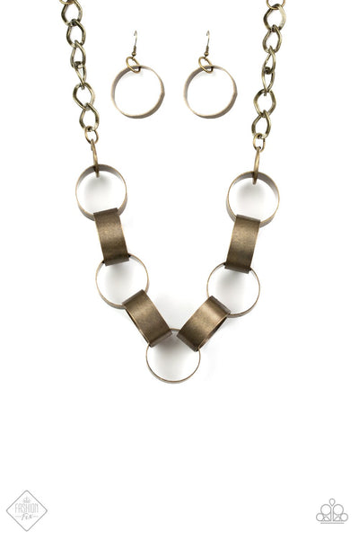 Paparazzi Big Hit - Brass Necklace