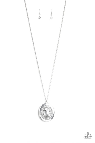 Paparazzi Castle Couture - White Necklace