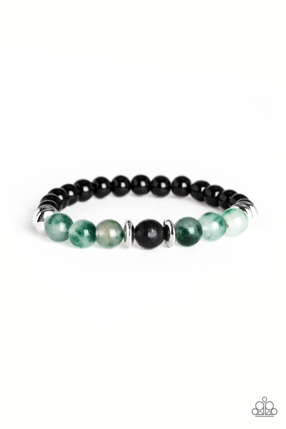 Paparazzi World Peace - Green Bracelet