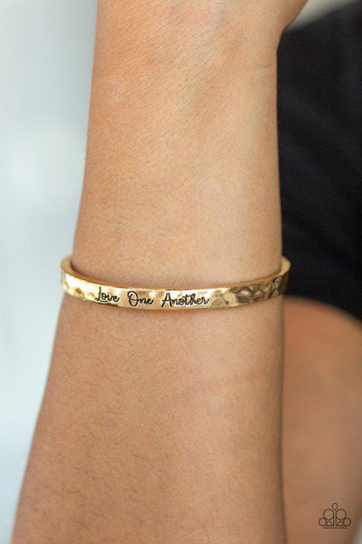 Paparazzi Love One Another - Gold Bracelet