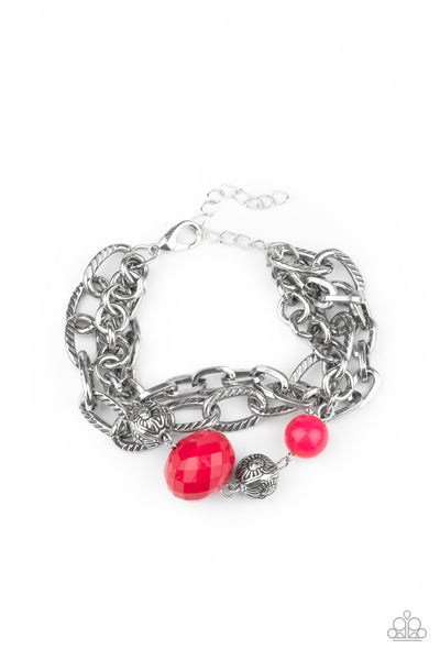 Paparazzi Mega Malibu - Pink Bracelet