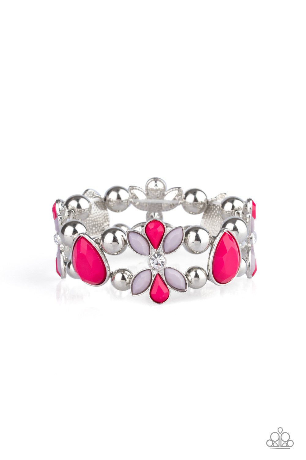 Paparazzi Fabulously Flourishing - Pink Bracelet