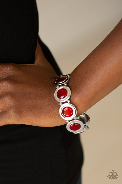 Paparazzi Muster Up The Luster - Red