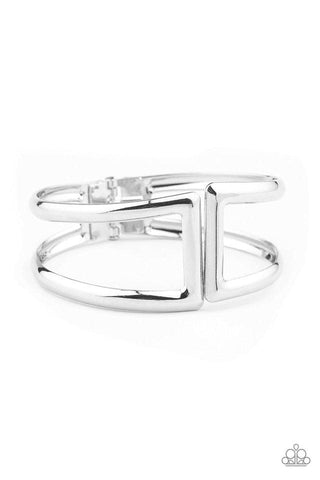 Paparazzi Geo Glam - Silver