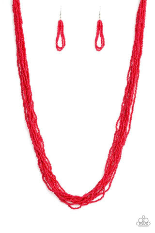 Paparazzi Congo Colada - Red Necklace