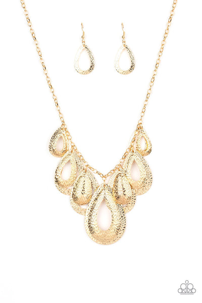 Paparazzi Teardrop Tempest - Gold