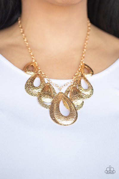 Paparazzi Teardrop Tempest - Gold