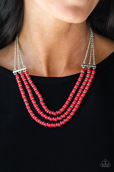 Paparazzi Terra Trails - Red