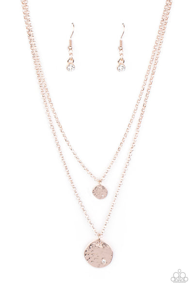 Paparazzi Modern Minimalist - Rose Gold Necklace