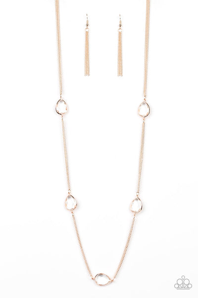 Paparazzi Teardrop Timelessness - Rose Gold
