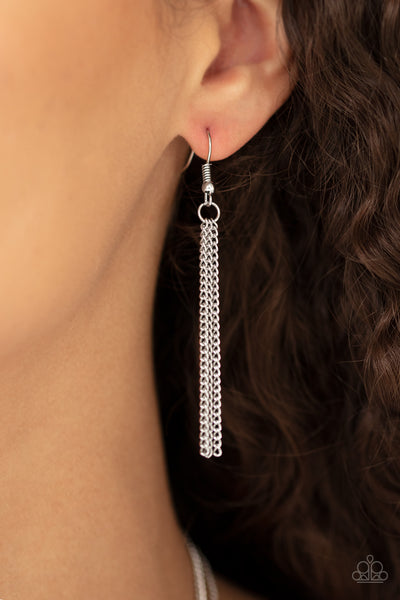 Paparazzi Teardrop Timelessness - White Necklace