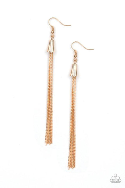 Paparazzi Shimmery Streamers - Gold