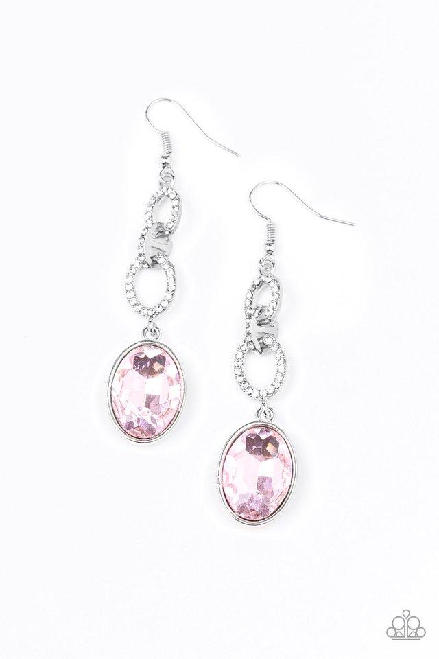 Paparazzi Extra Ice Queen - Pink Earrings