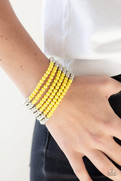 Paparazzi LAYER It On Thick - Yellow