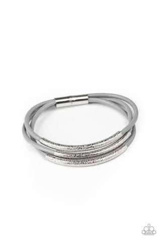 Paparazzi Magnetic Maverick - Silver Bracelet