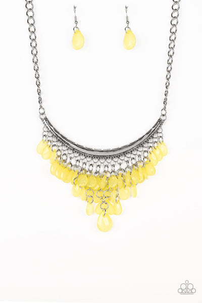Paparazzi Rio Rainfall - Yellow Necklace