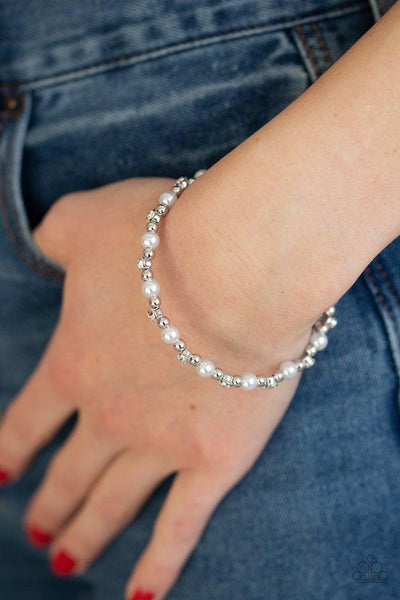 Paparazzi Decadently Dainty - White