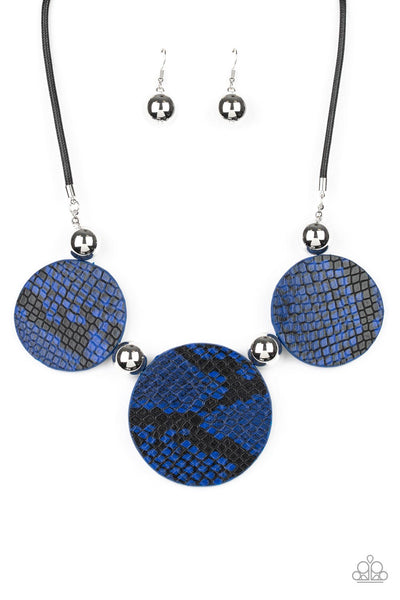Paparazzi Viper Pit - Blue Necklace