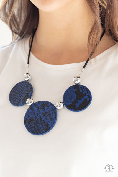 Paparazzi Viper Pit - Blue Necklace