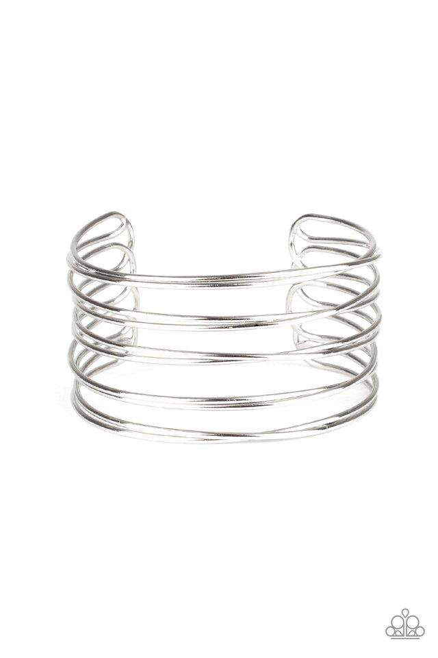 Paparazzi HAUTE Wired - Silver