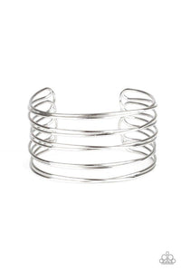 Paparazzi HAUTE Wired - Silver