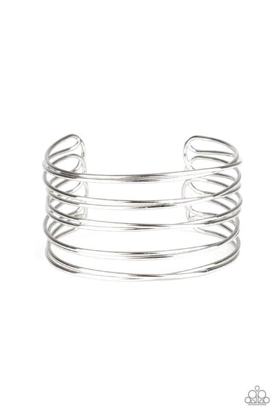 Paparazzi HAUTE Wired - Silver