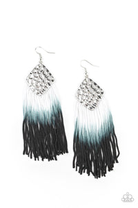 Paparazzi Dip In - Black Earrings