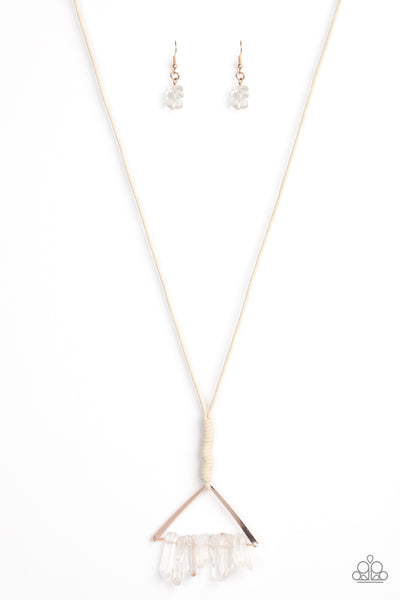 Paparazzi Raw Talent - Rose Gold Necklace