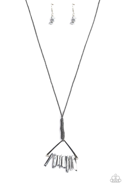 Paparazzi Raw Talent - Silver Necklace