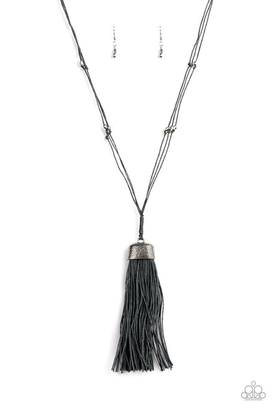 Paparazzi Brush It Off - Silver Necklace