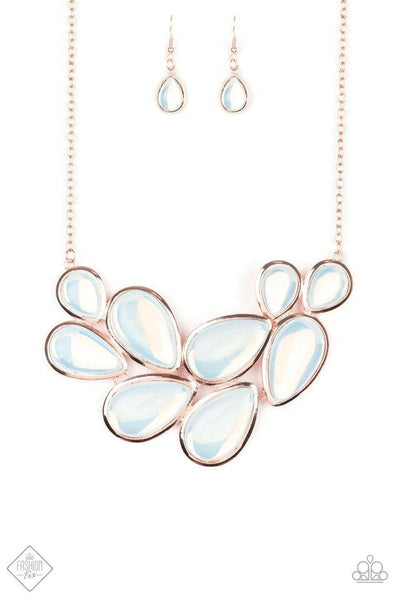 Paparazzi Iridescently Irresistible - Rose Gold Necklace