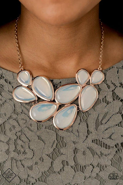 Paparazzi Iridescently Irresistible - Rose Gold Necklace