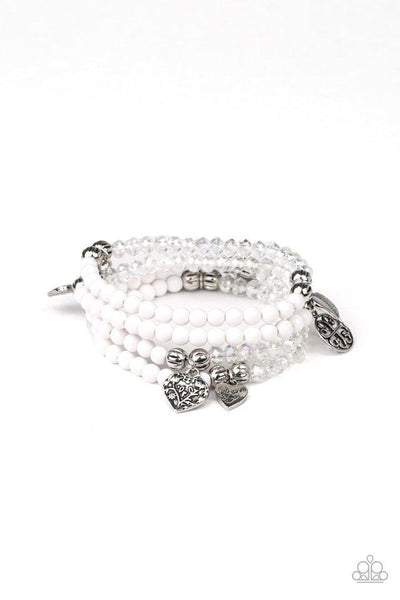 Paparazzi Colorfully Cupid - White