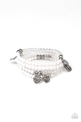 Paparazzi Colorfully Cupid - White