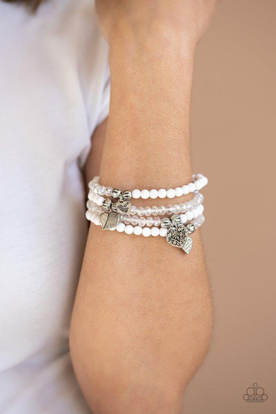 Paparazzi Colorfully Cupid - White