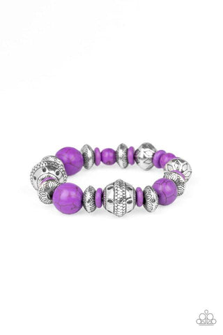 Paparazzi Majestic Masonry - Purple
