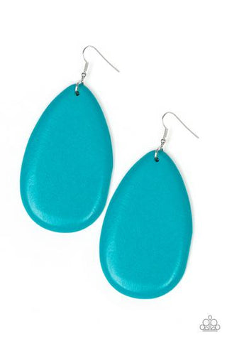 Paparazzi Beach Bride - Blue Earrings