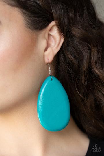Paparazzi Beach Bride - Blue Earrings