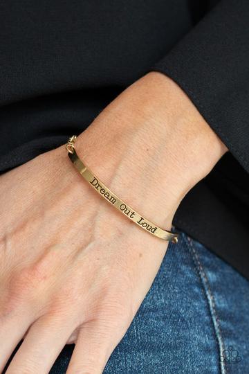 Paparazzi Dream Out Loud - Gold Bracelet