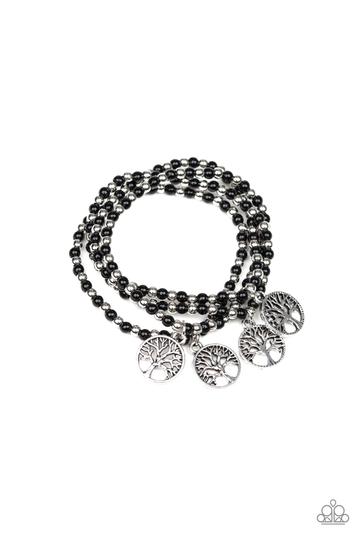 Paparazzi Plant A Tree - Black Bracelet