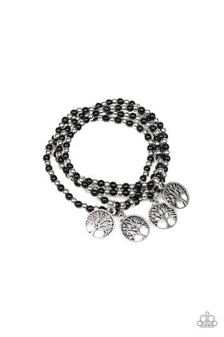 Paparazzi Plant A Tree - Black Bracelet
