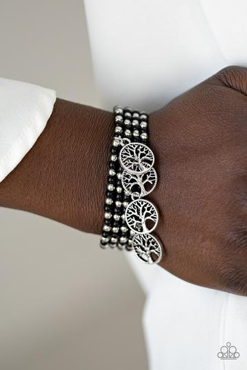 Paparazzi Plant A Tree - Black Bracelet