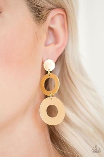 Paparazzi Pop Idol - Gold Earrings