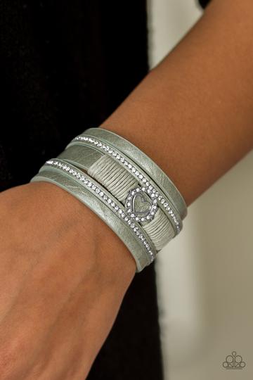 Paparazzi It Takes Heart - Green Bracelet
