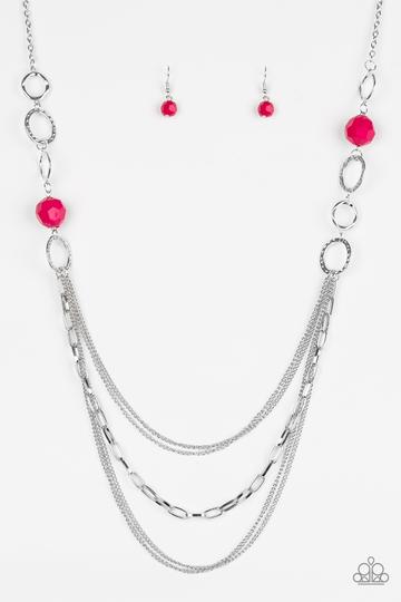 Paparazzi Margarita Masquerades - Pink Necklace