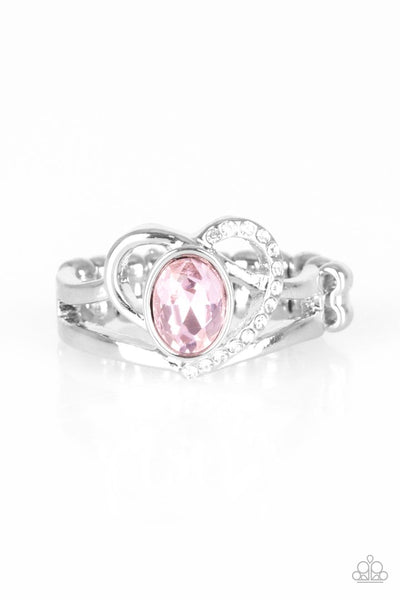 Paparazzi No HEART-Strings Attached - Pink Ring