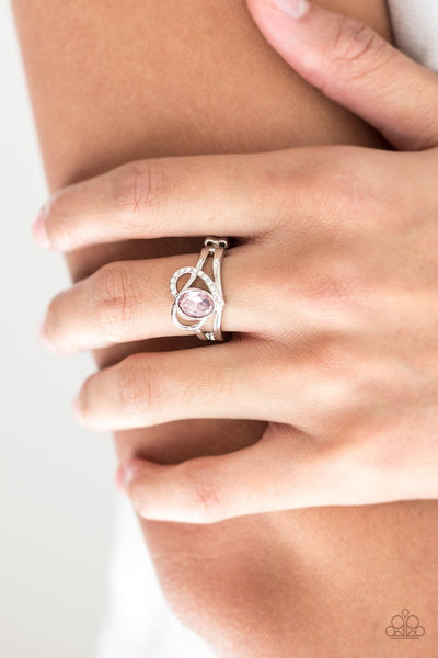 Paparazzi No HEART-Strings Attached - Pink Ring