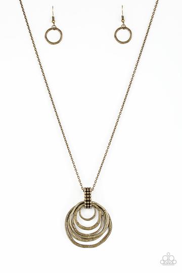 Paparazzi Rippling Relic - Brass Necklace